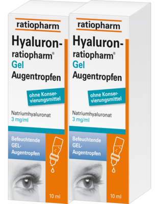 ratiopharm GmbH HYALURON-RATIOPHARM Gel Augentropfen 2X10 ml 16878437