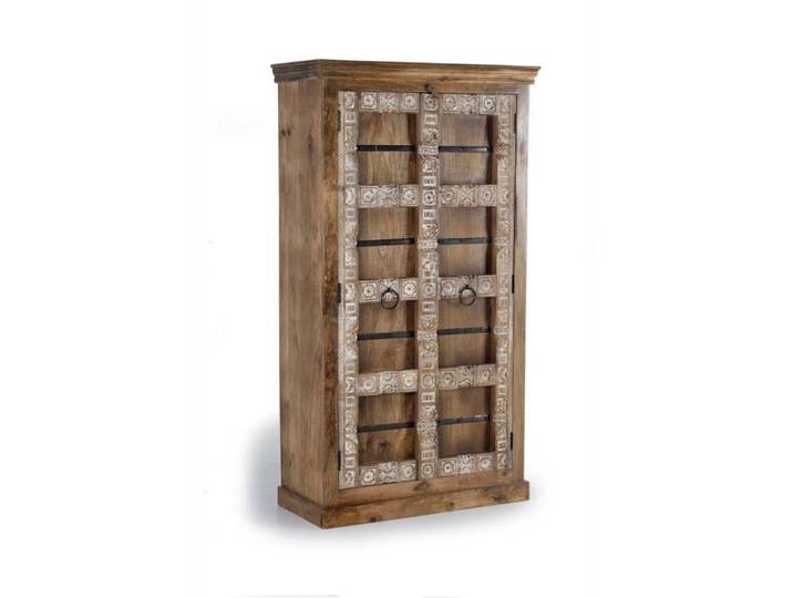 Armoire en bois de manguier - Giner y Colomer - 2 portes - Sculptée à la main - Marron