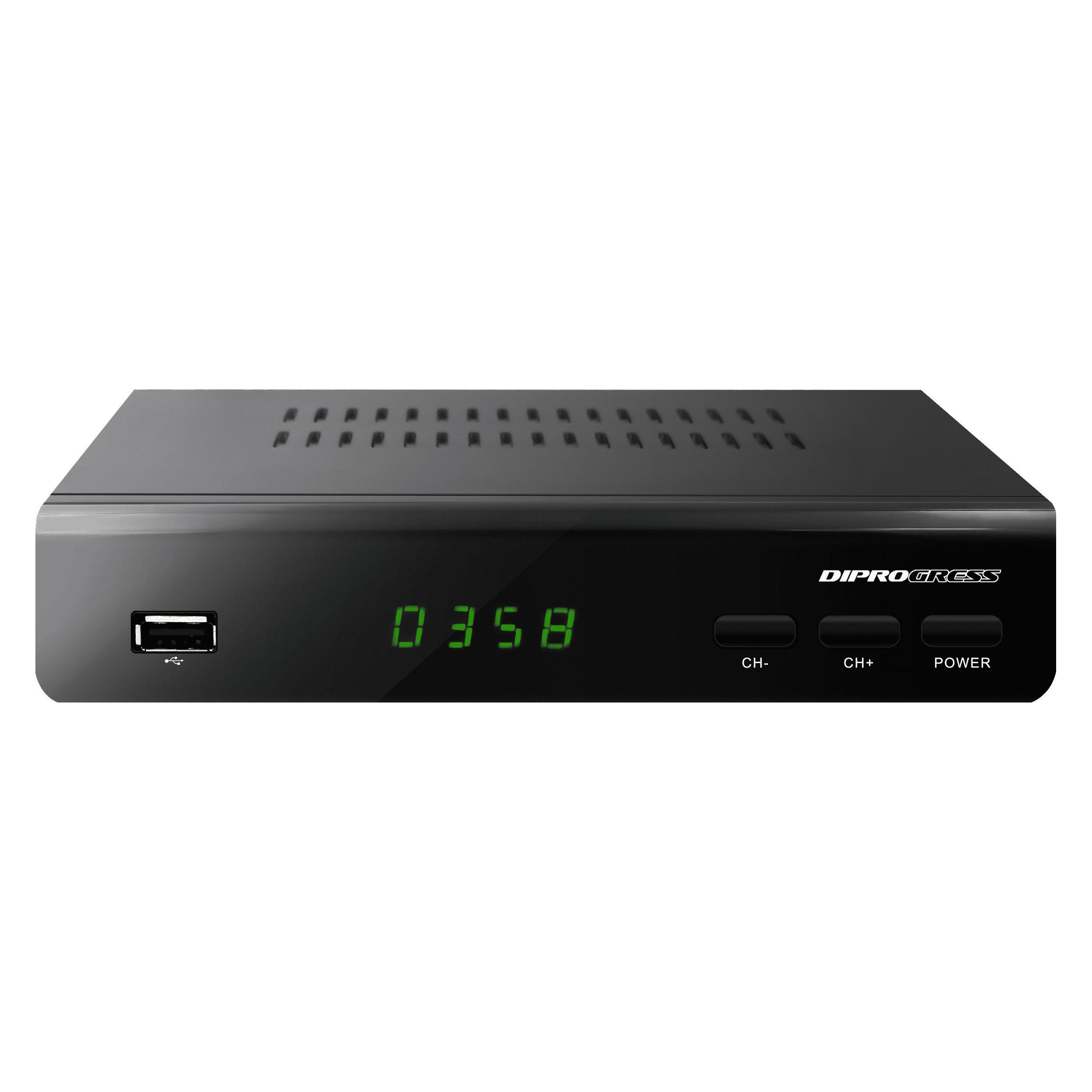 Diprogress DPT 203HD 2in1 Hevc H265 10 Bit Decoder mit UniversalFernbedienung (DVB-T2) (DPT203HD)