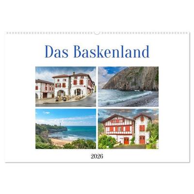 Das Baskenland (Wandkalender 2026 DIN A2 quer), CALVENDO Monatskalender