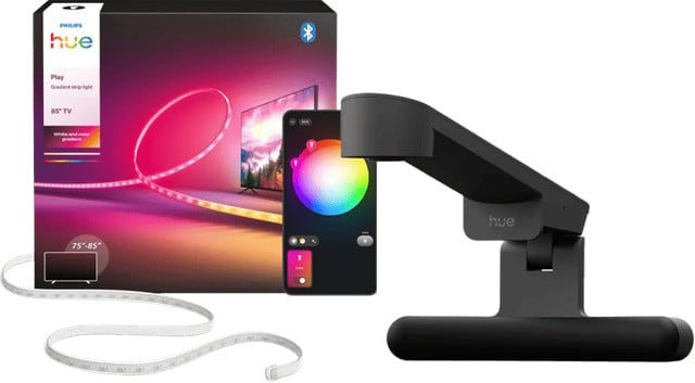 Philips Hue Play Gradient LED Strip voor 75 tot 85 inch TV met Philips Hue Play HDMI Sync Box