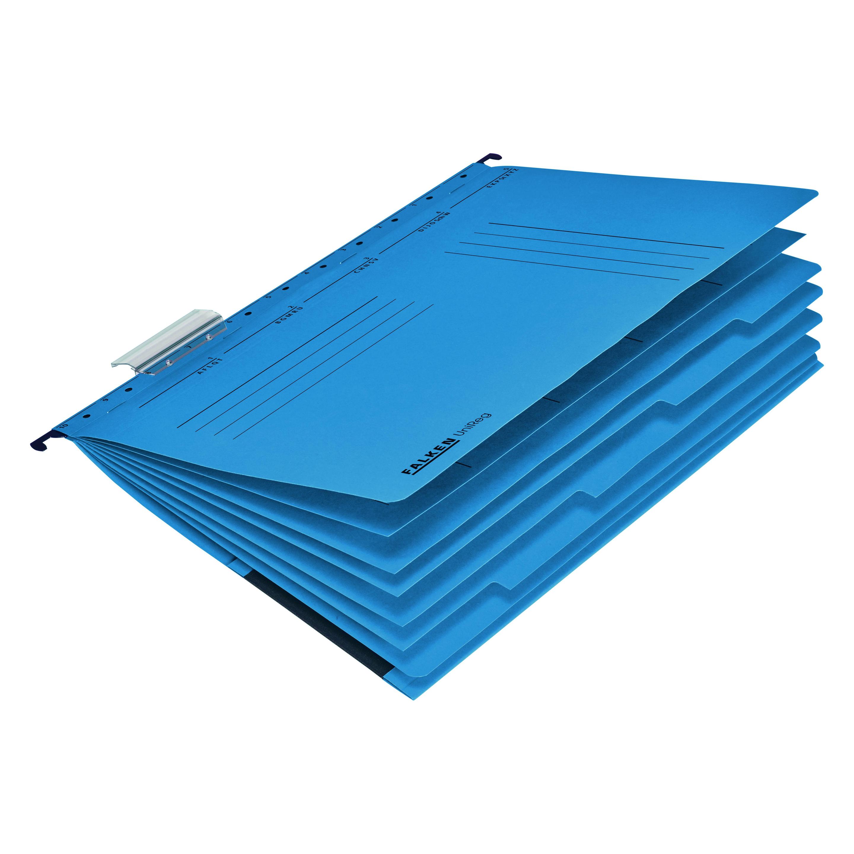 Falken Personalhefter UniReg DIN A4 kaufmännische Heftung Kraftkarton blau (A4, 1x) (15046527)