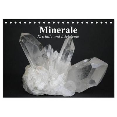 Minerale. Kristalle und Edelsteine (Tischkalender 2026 DIN A5 quer), CALVENDO Monatskalender