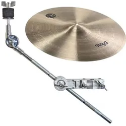 Stagg SH Medium Crash Becken 14 mit Beckenarm (14", Becken), Becken