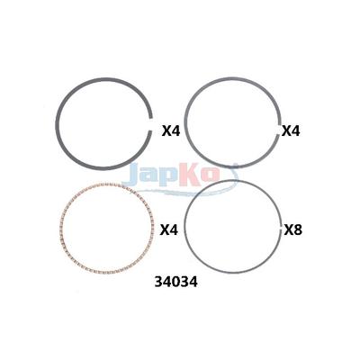 JAPKO Kolbenring 434034j für HONDA