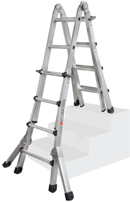 ILLER-LEITER Échelle télescopique Levelmaster 4x6 échelons + stabilisateur 64216 ; Iller Leiter (64216)