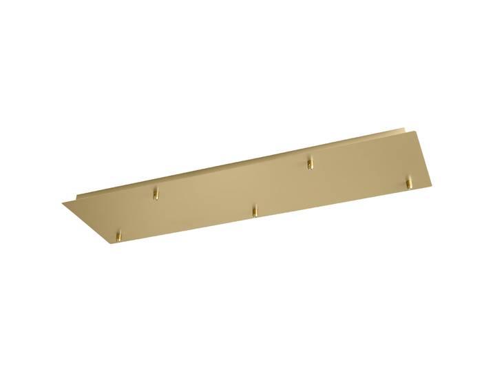 Desinger-Baldachin Giberti Luce Rosone Metall gold B: 90 cm, 5-flammig - Baldachin