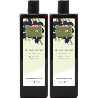 Plantana Olive Pflege Duschbad m.Bio-Olive 2x 2x500 ml Duschgel
