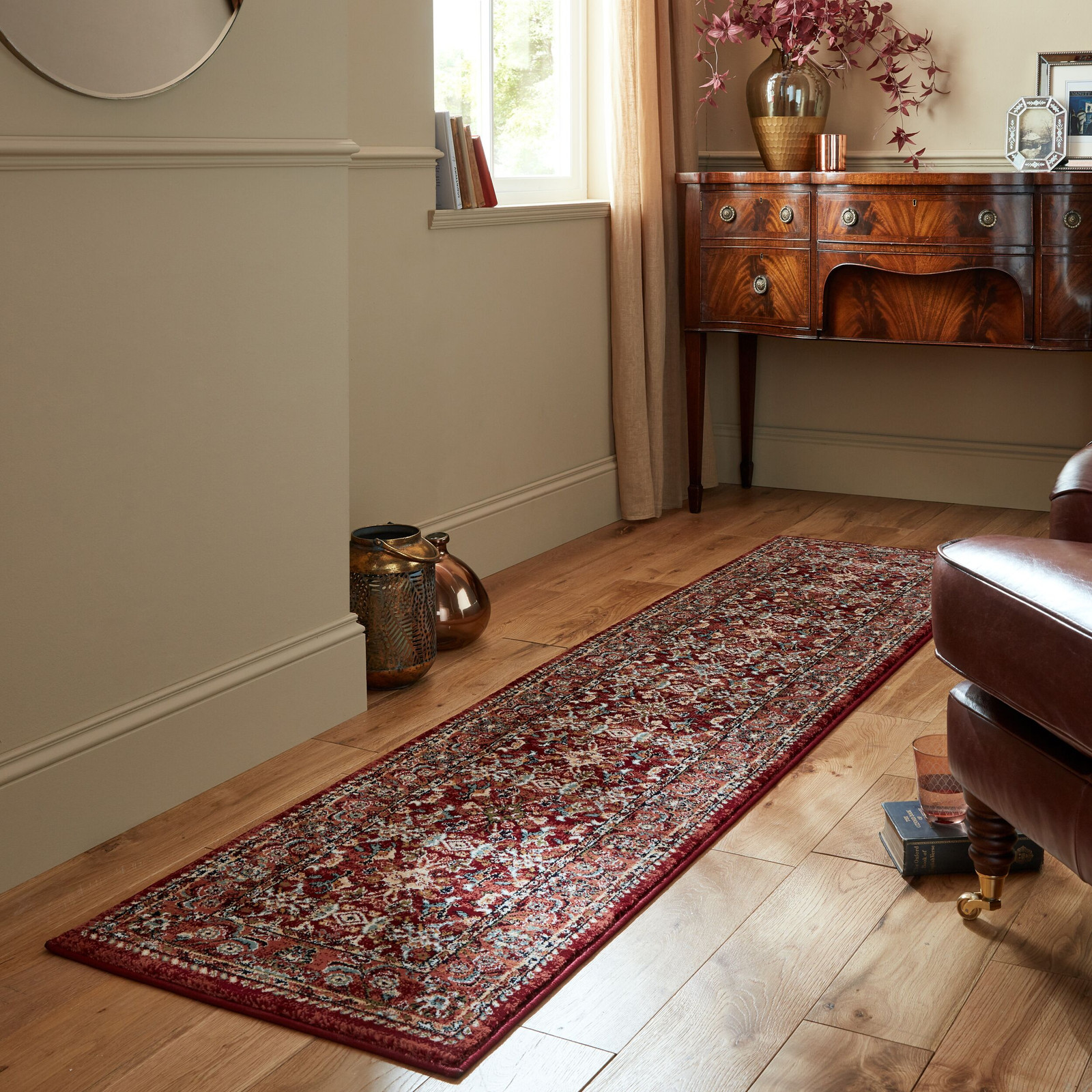 home24 Loper Sandford Vloerkleed Rood/Rood 60 x 230 cm