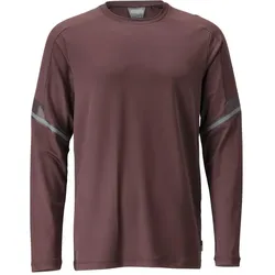 Mascot, Arbeitsoberteil, T-Shirt langarm bordeaux, Gr.5XL (5XL)