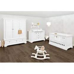 Pinolino 3-tlg. Babyzimmer Emilia extrabreit groß, weiss