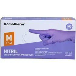 Domotherm Untersuchungshandschuhe Nitril M Lila 100 ST