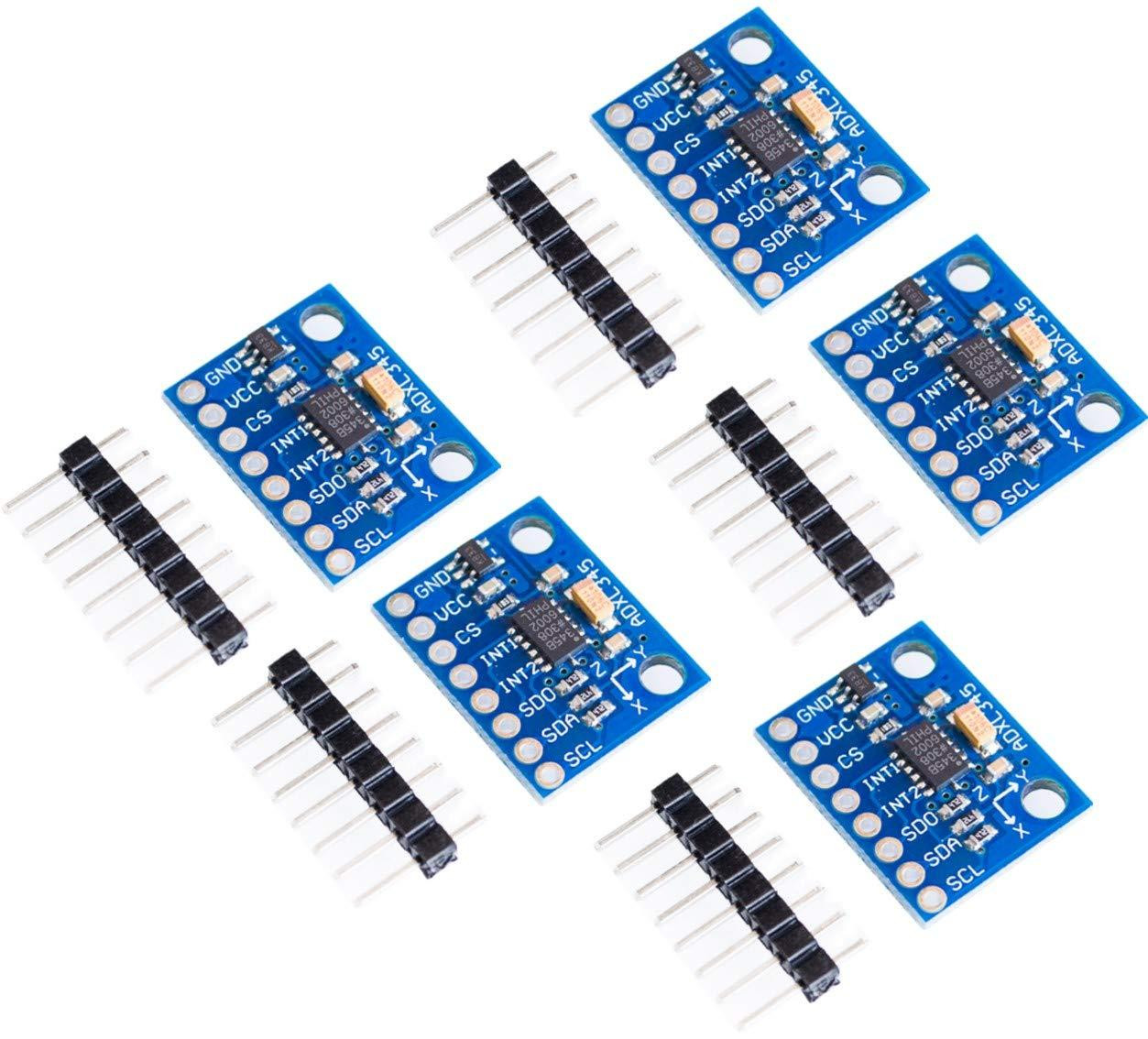 5x GY-291 ADXL345 3-assige versnellingssensor module van Dripio