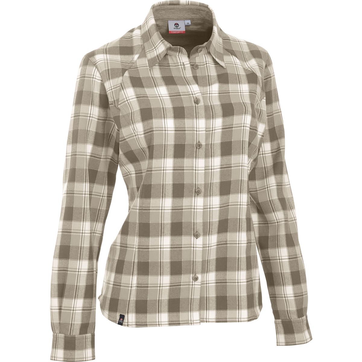 MAUL Sport Trento II - 1/1 Flanellbluse Karo beige (35) 38 5430800958-35-38