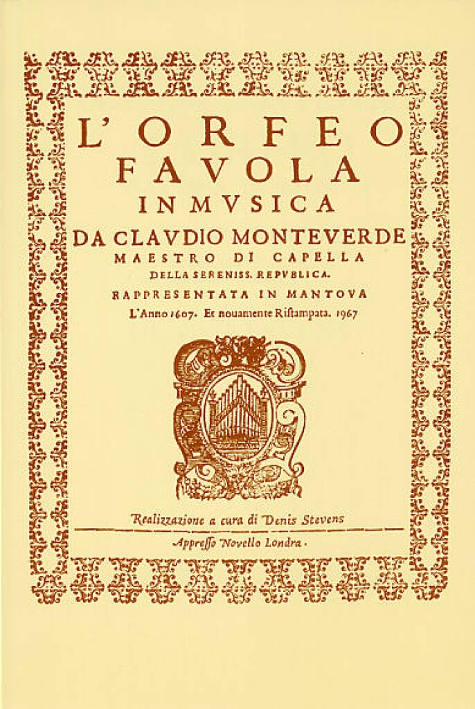Claudio Monteverdi - L'Orfeo - Favola In Musica SV.318. Gemischter Chor mit Begleitung. - Preis vom 30.09.2026 22:30:23 h