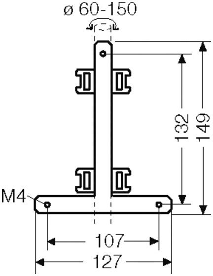 Hensel Mastbefestigung f. außenl. Befestig. KV MB 6 (61001154)