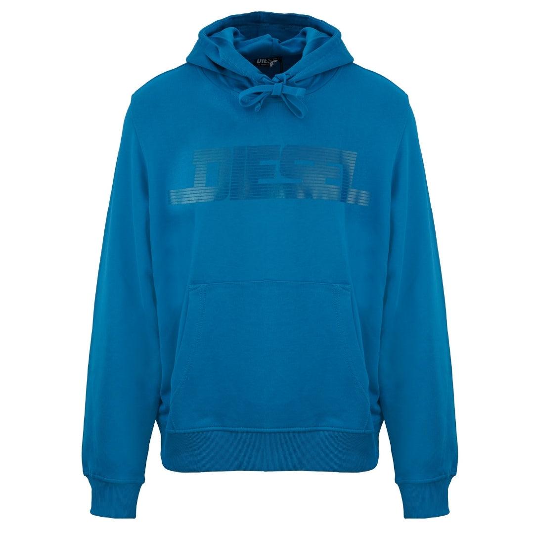 Diesel - Kapuzenpullover „monotone Logo" In Saphirblau