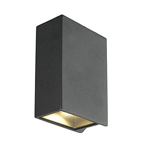 SLV QUAD 2 XL Wandopbouwarmatuur Antraciet - LED Up & Down - IP44 - 3000K