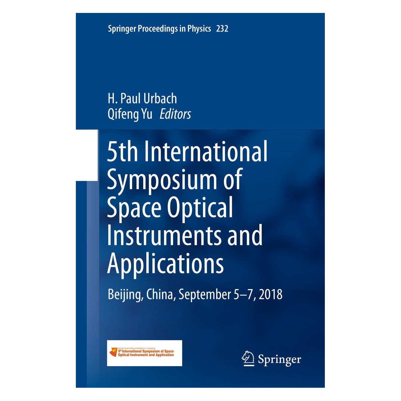 Springer 5th International Symposium of Space Optical Instruments and Applications (Englisch, Hardcover, H. Paul Urbach, Qifeng Yu) (9783030272999)