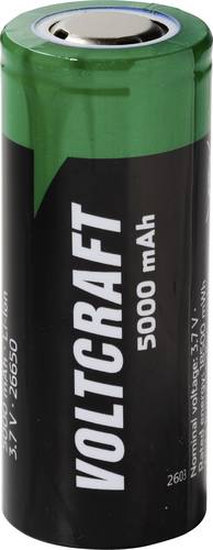 VOLTCRAFT Spezial-Akku 26650 Flat-Top Li-Ion 3.7V 5000 mAh 1St.