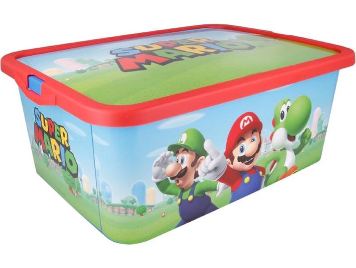 Opberg BOX 13 L SUPER MARIO - Rood/blauw