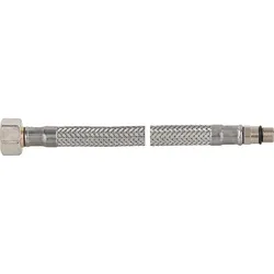 Verbindungsschlauch flexibel 1/2'' Ü-Wurfmutter x M 10, KTW-A 500 mm, kurzer Gewindenippel