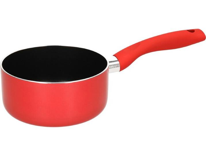 5five Aluminium Inductie Kookpan - 16 cm, Rood/Zwart