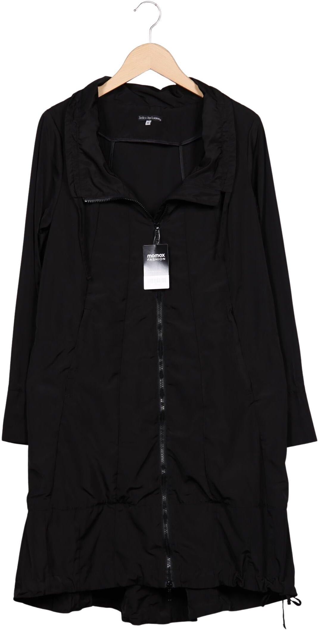 Zeitlos By Luana Damen Mantel, Schwarz, Gr. S, Synthetik - Second Hand