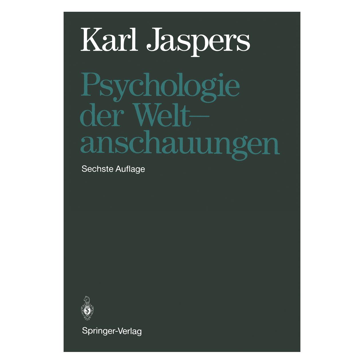 Springer Jaspers,K.:Psychologie d.Weltanschauung (Deutsch, Hardcover, Karl Jaspers) (35139455)