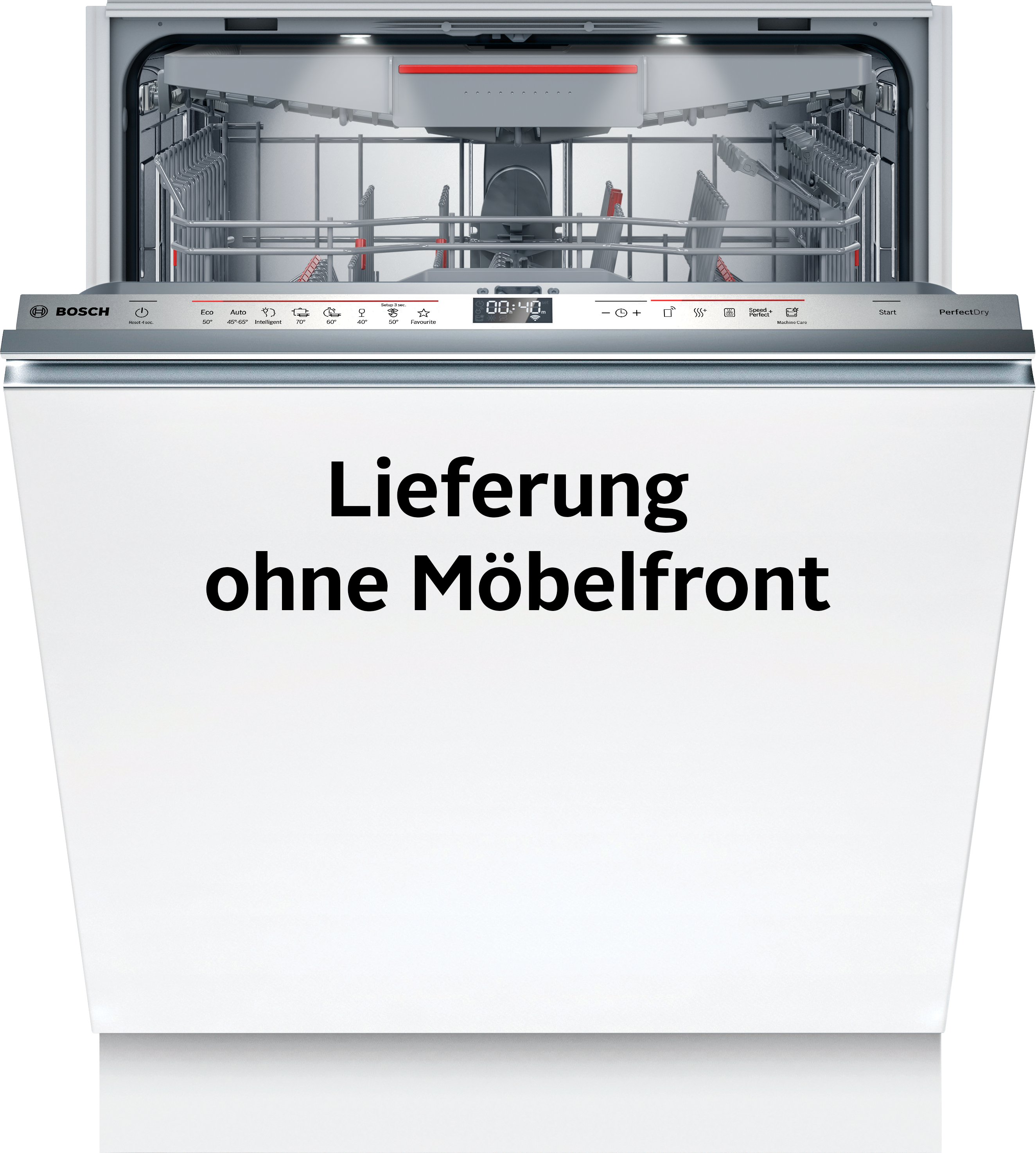 Bosch vollintegrierbarer Geschirrspüler "SBV6ZCX16E", Energieeffizienz: B, silber (weiß), B:59,8cm H:86,5cm T:55cm, Geschirrspüler, Hervorragendes Perfect Dry & flexible, leicht laufende Max Flex Körbe, vollintegrierbarer Geschirrspüler