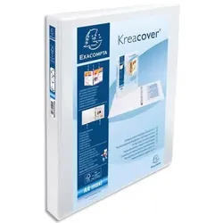 Exacompta Ringbuch Kreacover A4+ 4 Ringe 30mm weiß