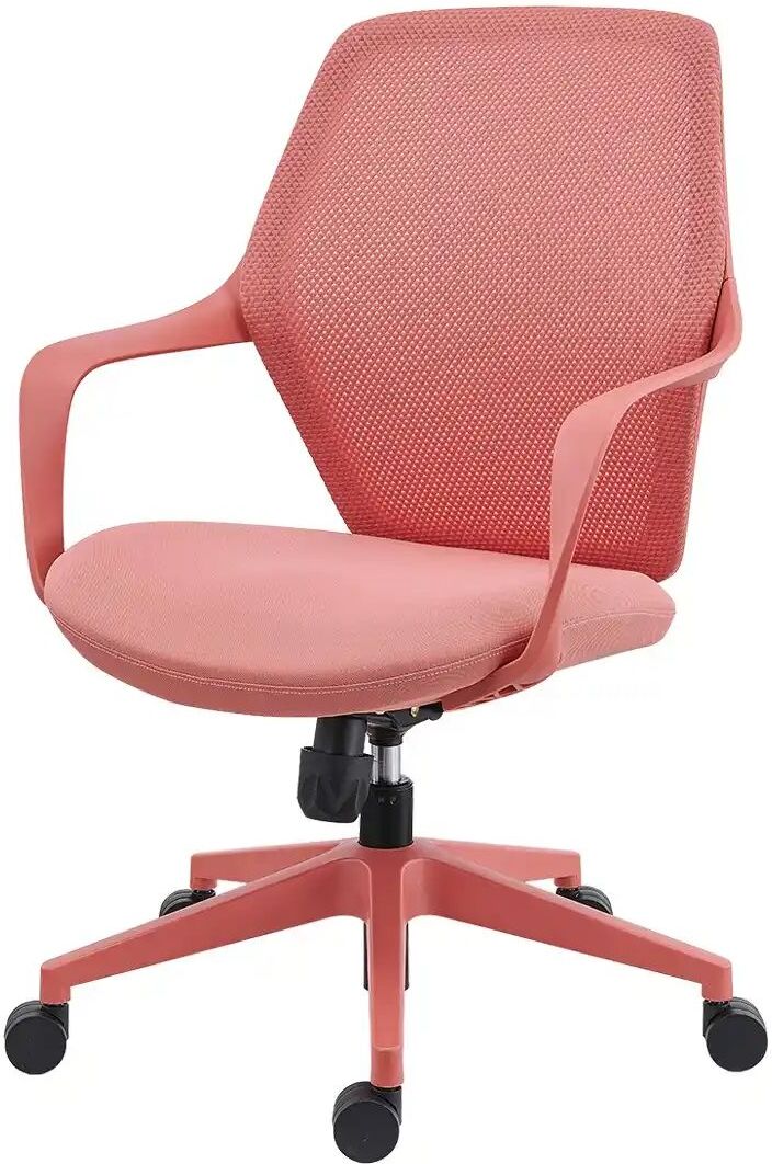 Höffner Büro-Drehstuhl  Stever ¦ rot ¦ Maße (cm): B: 64 H: 92 T: 64.0