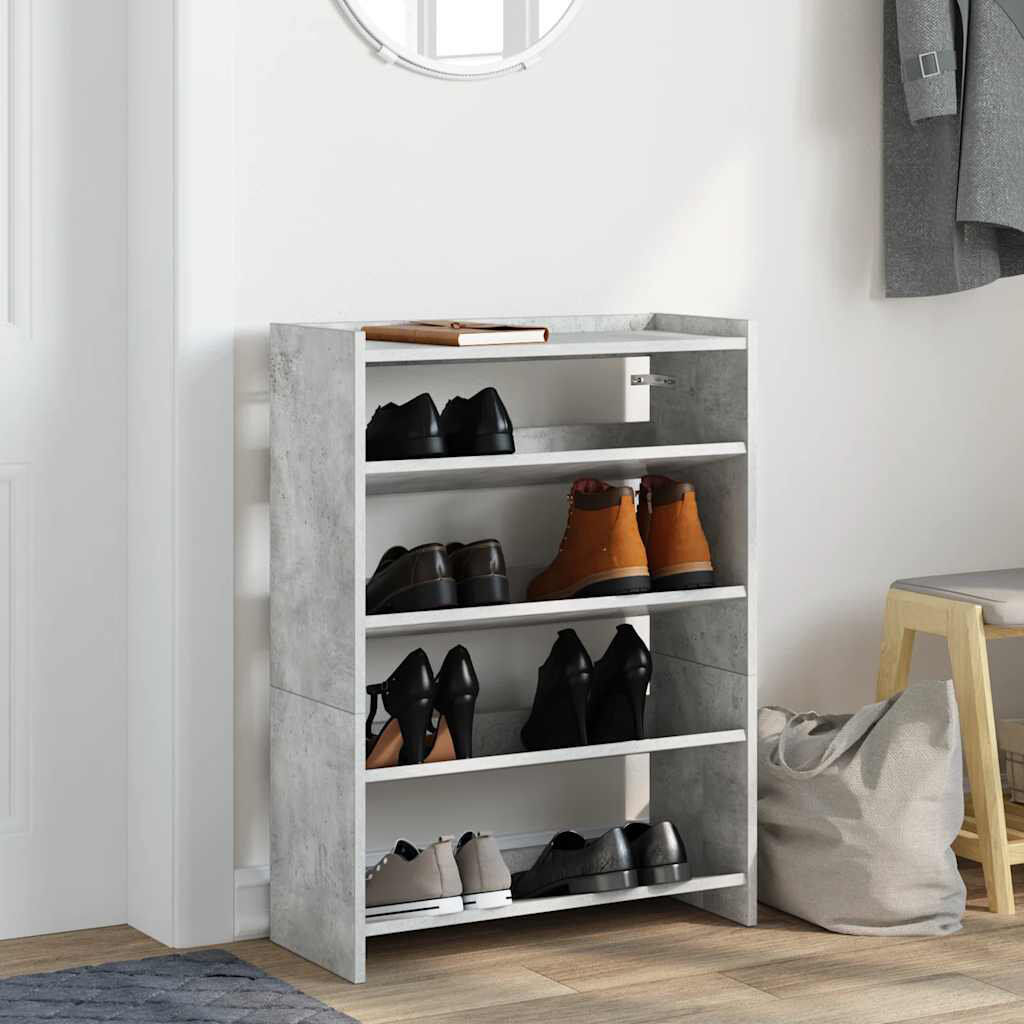 17 Stories Shoe Rack Concrete Grey 10
