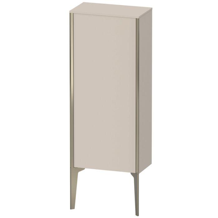 Duravit XViu Halbhochschrank XV1305LB191 40x24x89cm, champagner matt, Tür links, taupe matt