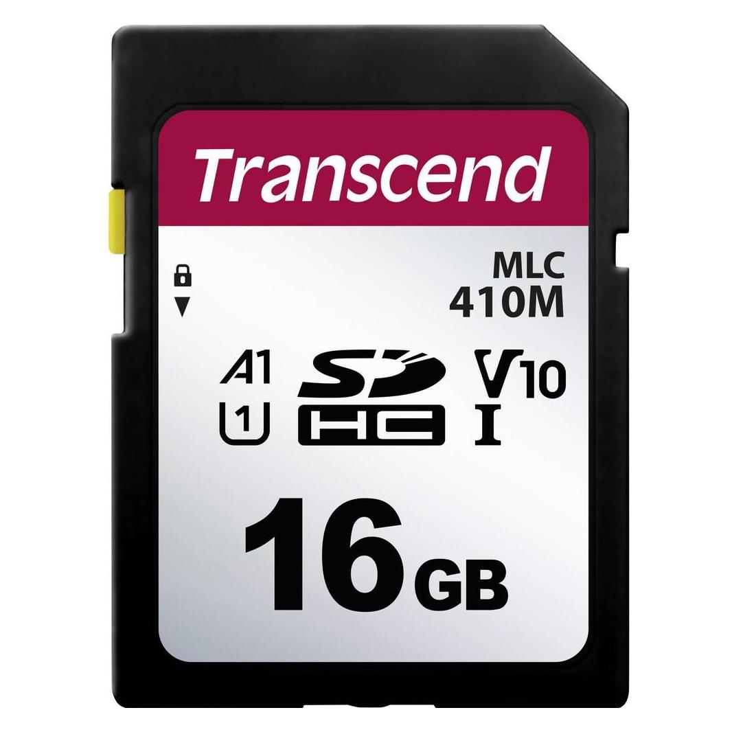 Transcend 410M Speicherkarte 16 GB SDHC MLC Klasse 10 (16 GB, SDHC, U1, UHS-I) (TS16GSDC410M)