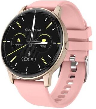 CaseAndConnect Bluetooth Calling Smart Watch With Health Monitor Fitness Tracker For Android IOS pink