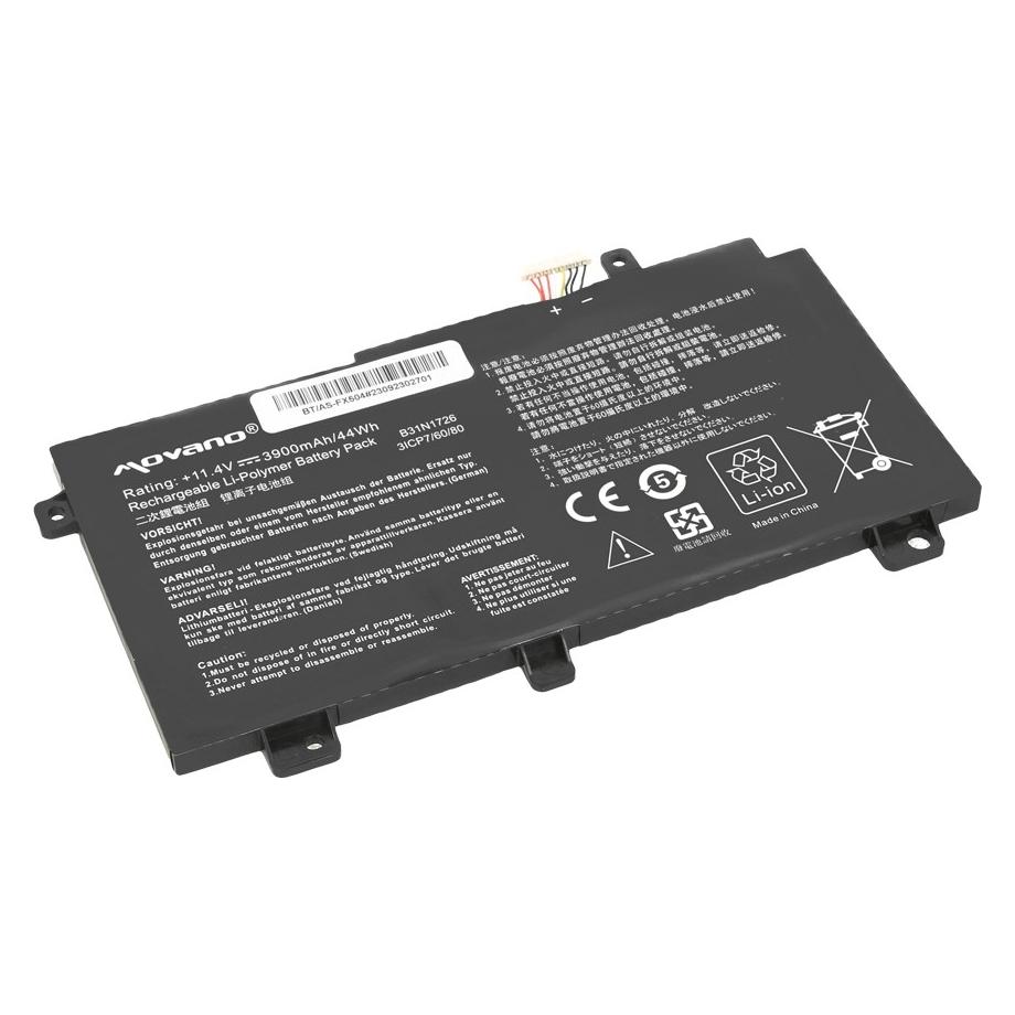 Movano Akku B31N1726 Asus FX504 FX505 FX80G - 3900 mAh (3900 mAh) (BT/AS-FX504)
