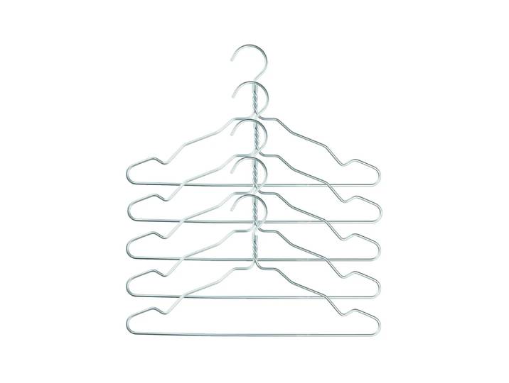 Nomess Copenhagen Cintres Alu lot de 5 argent