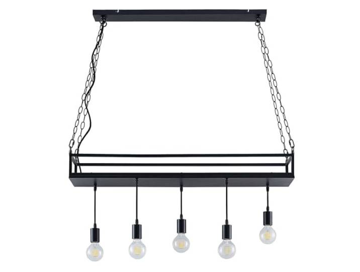 Lindby Pendelleuchte Kirista (Retro, Vintage Antik) in Schwarz aus Metall (5 flammig E27) - Deckenlampe Esstischlampe Hängelampe Hängeleuchte Wohnzimmerleuchte