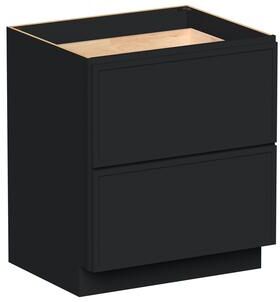 CASAINC RTA Kitchen Base Cabinet, 2-Drawer Cabinet with Solid Wood Frame, Soft-Close Slides, UV Finish, Low-VOC, 30-36 in. W
