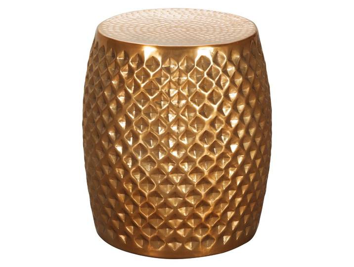 Beistelltisch orientalisch rund Sita, Goldfarben