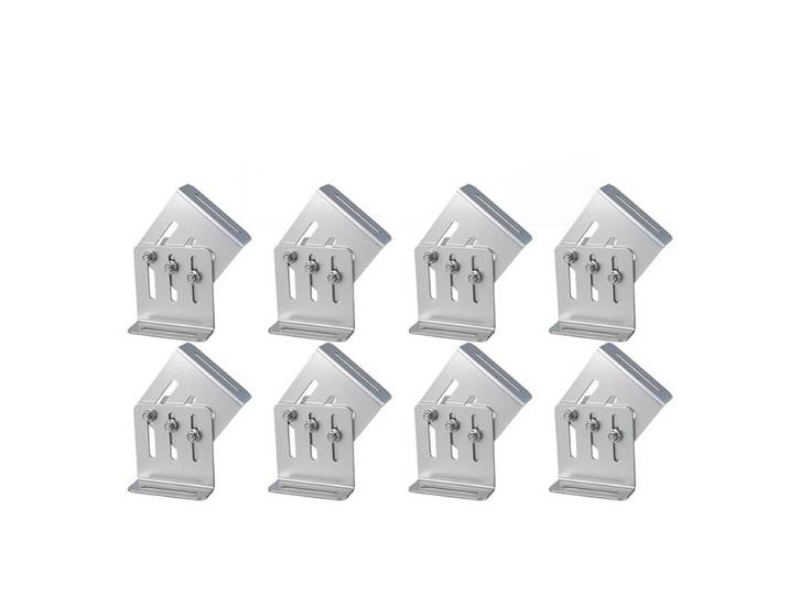 Supports de montage - Système de fixation à angle réglable pour camping-car, toit, bateau, compatible avec l'inclinaison des panneaux solaires
