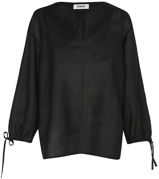 ECOALF Leinenbluse JENA schwarz   S S