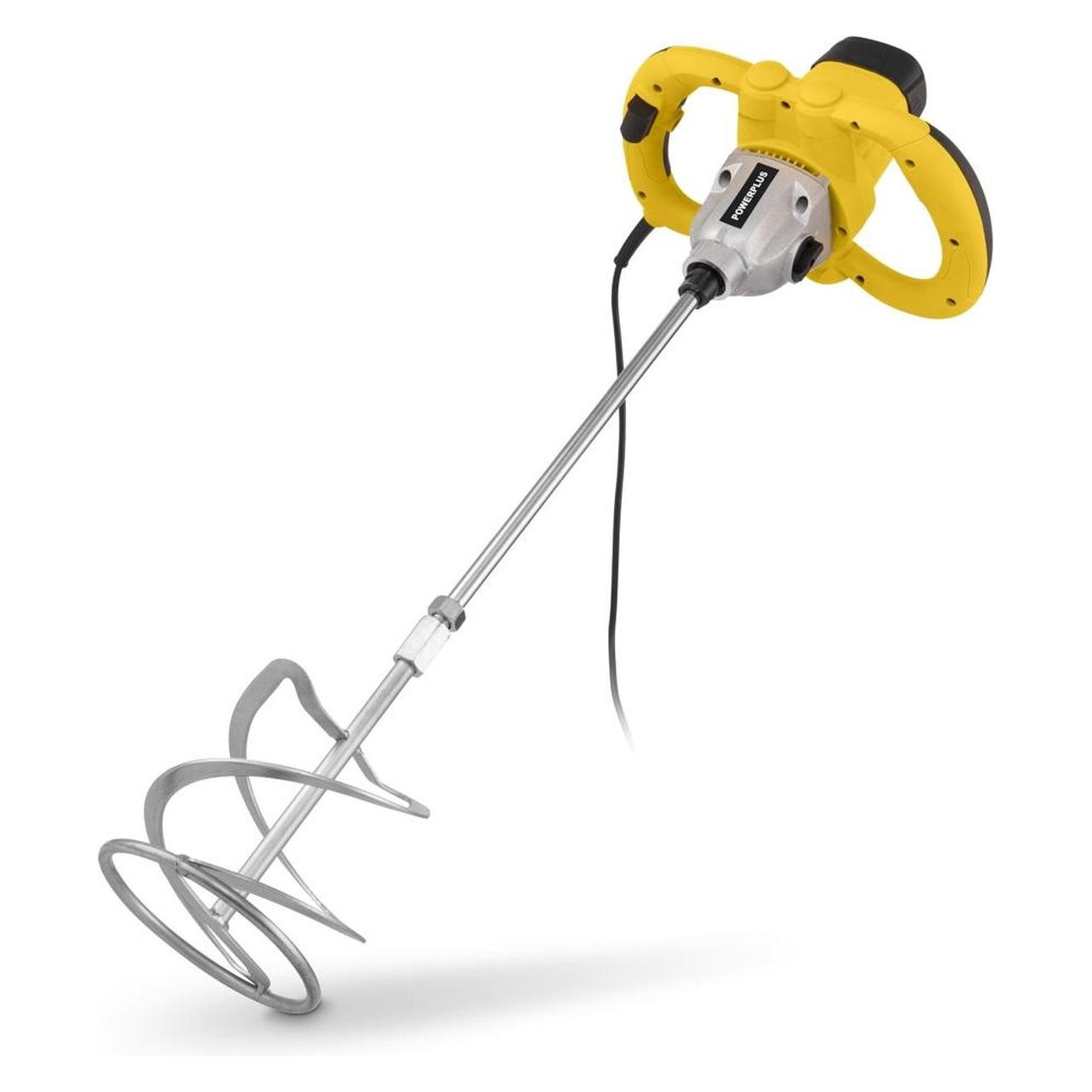 Powerplus Beton- en verfmenger POWX0842 - 1600W - Ø160 mm - M14 - 120Nm (POWX0842) (Farbrührer + Mörtelrührer) (POWX0842)