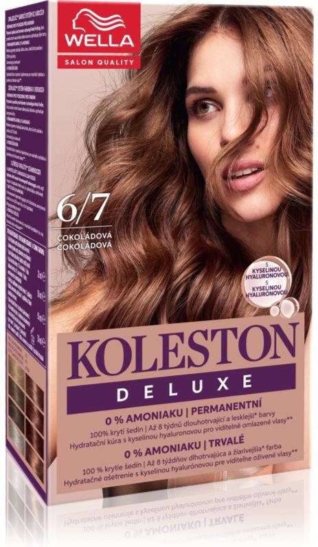 Wella Koleston Deluxe coloration cheveux sans ammoniaque teinte 6/7 Chocolate 100 ml