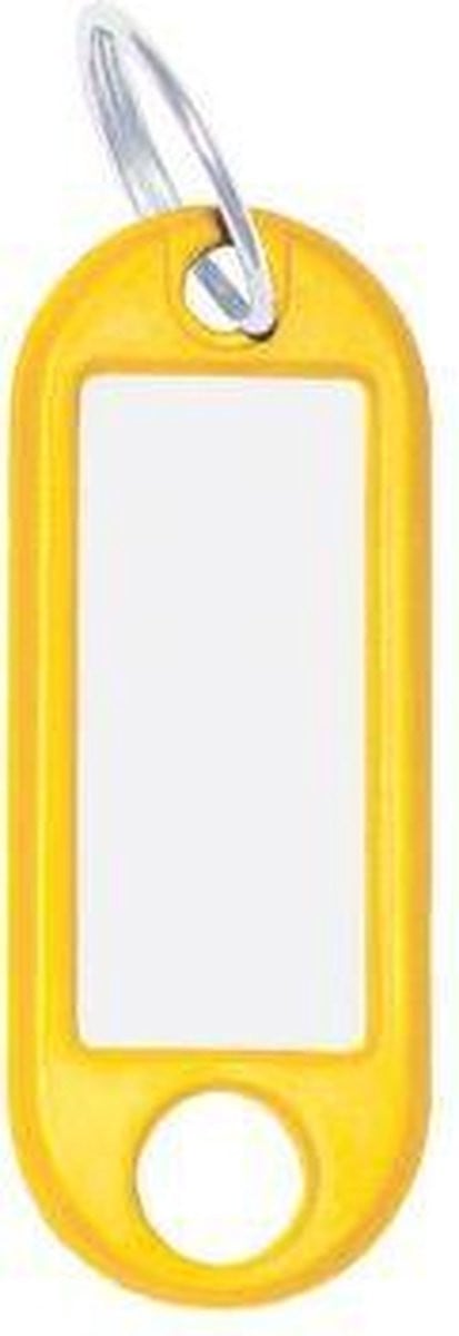 WEDO Sleutelhanger met ring, 2-gaats, geel (100 stuks)