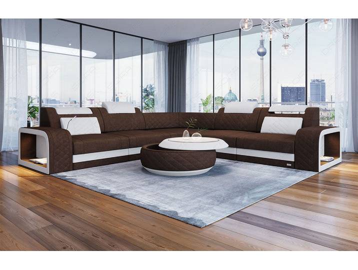 Stoff Ecksofa Foggia L-Form