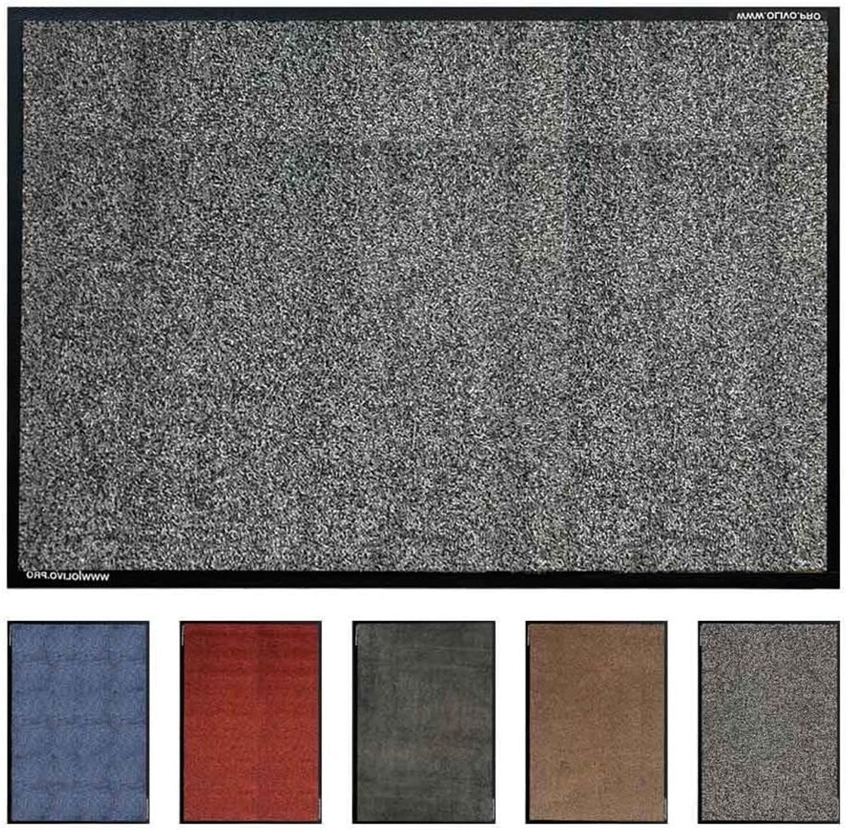 Antislip Deurmat Entree Tapijt Donkergrijs 85 x 300 cm