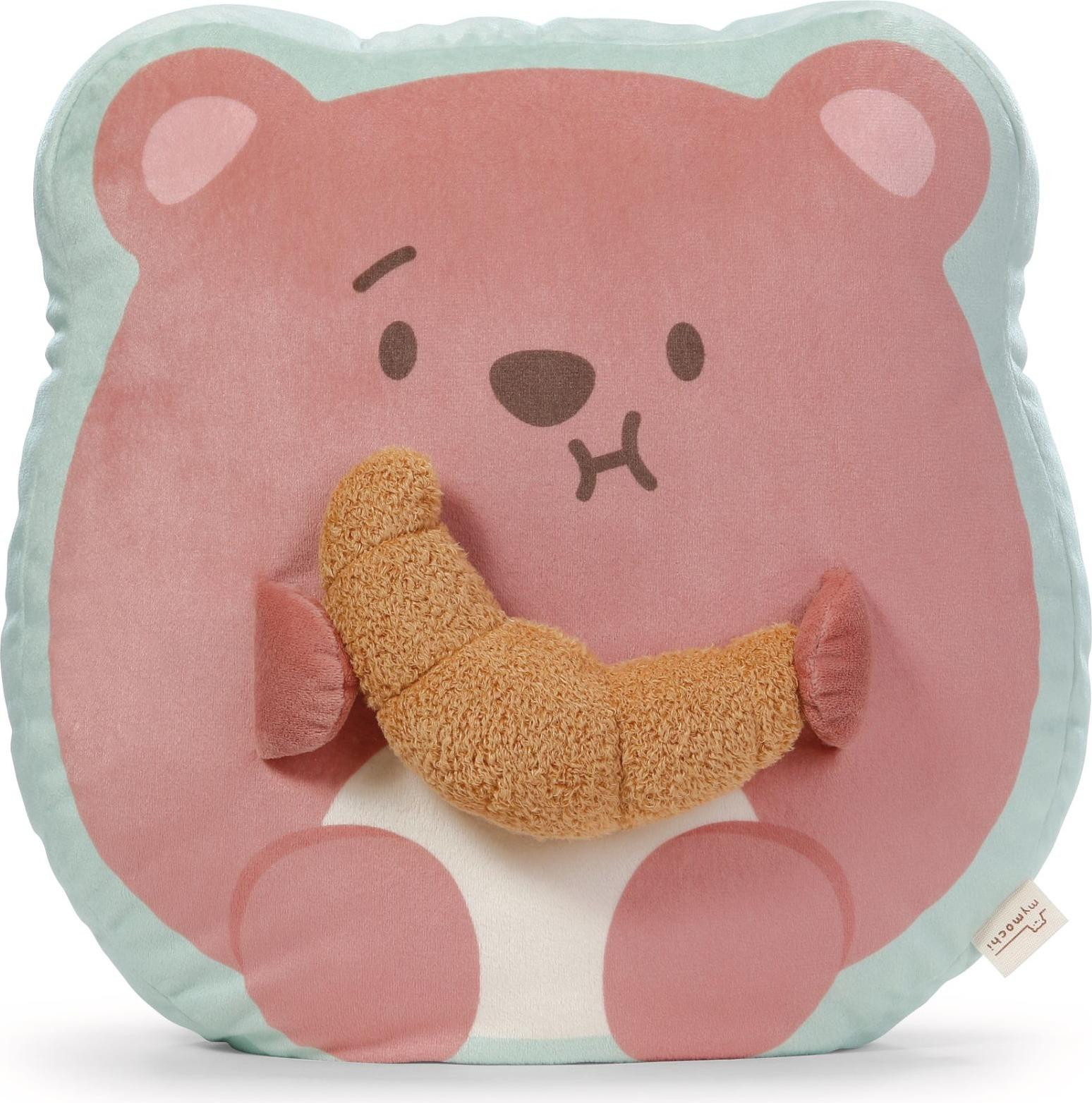 NICI Beer Nomo met croissant knuffel