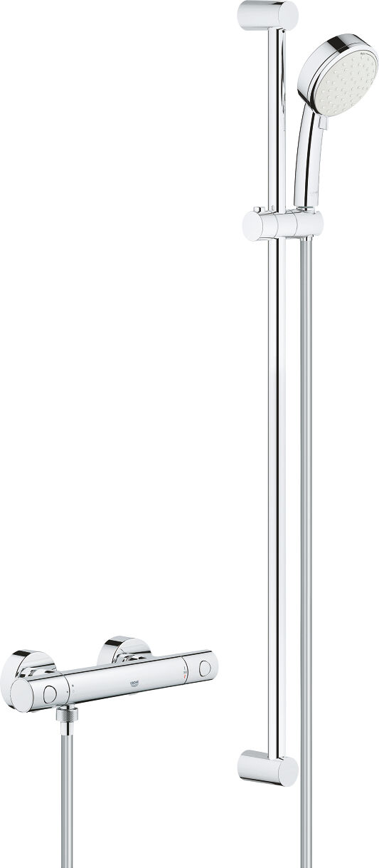 Grohe Grohtherm 800 Thermostat de douche Cosmopolitan 34769000 chrome, DN 15, avec set de douche